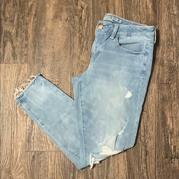 American Eagle Outfitters Denim - American Eagle Raw Hem Skinny Jeans